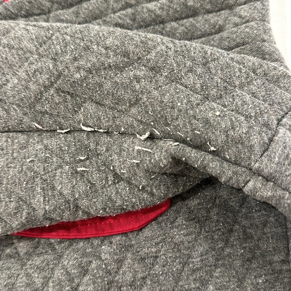 Indiana Hoosiers Women's XL Gray/Red Quarter-Snap Pullover Jacket - Picture 9 of 15